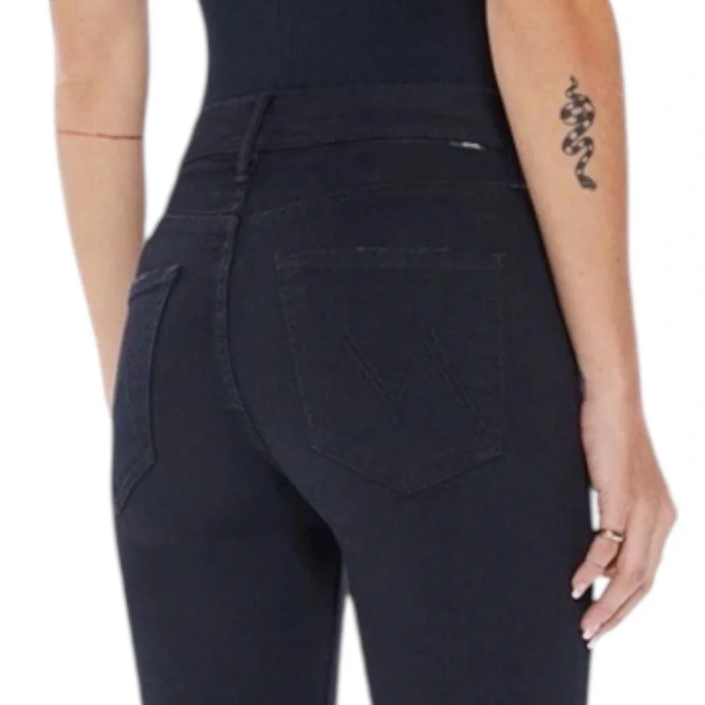 MOTHER The Dazzler Mid-Rise Ankle Fray Jeans
Black Not Guilty Wash Size 28 - Picture 10 of 10